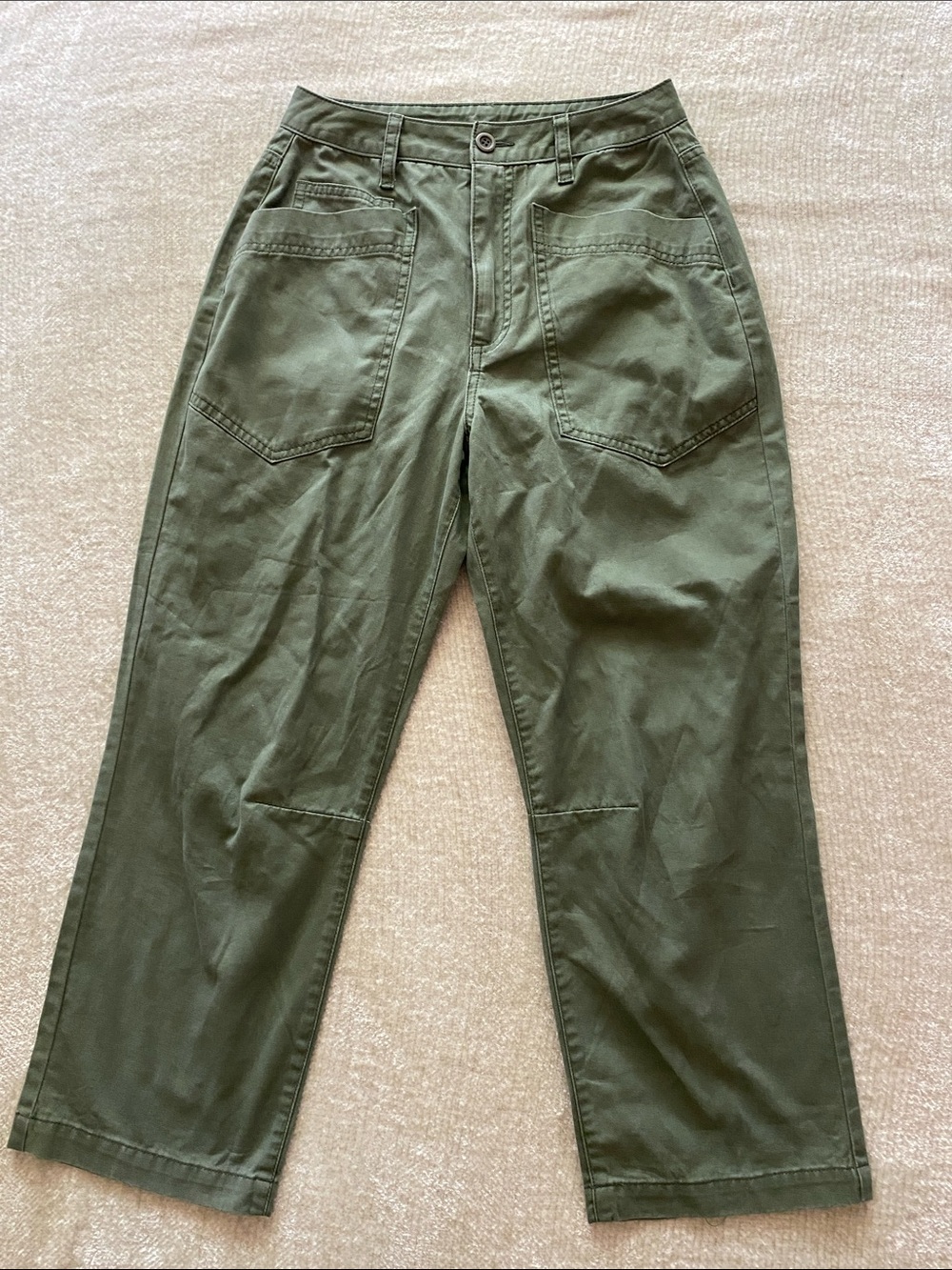 Women’s Olive Green Khaki Utility Pants